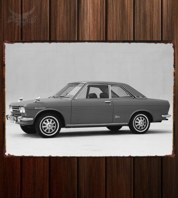 Металлическая табличка Datsun Bluebird 1600 SSS Coupe (KB510)